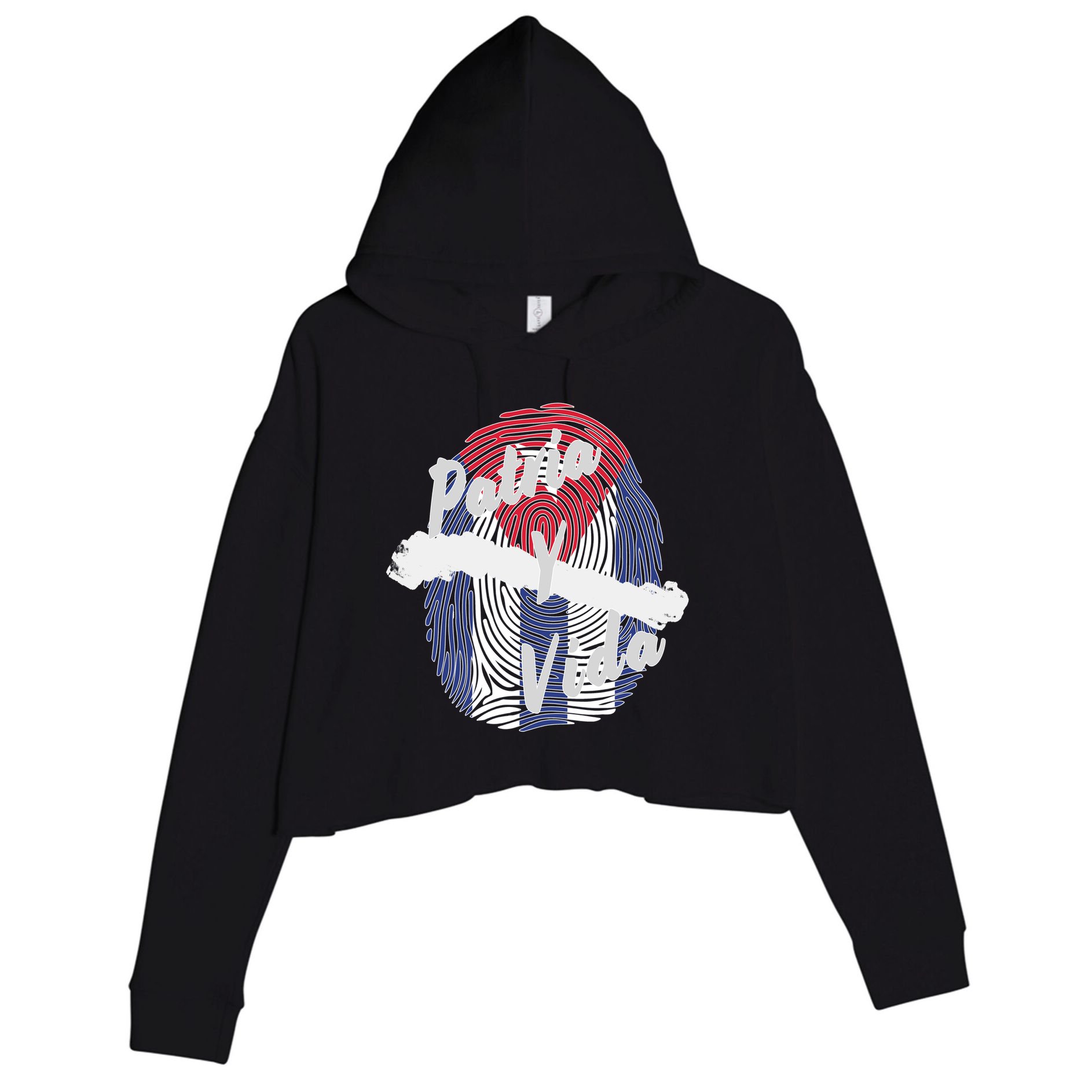 Patria Y Vida Cuba Cuban Freedom Movement Se Acabo Crop Fleece Hoodie