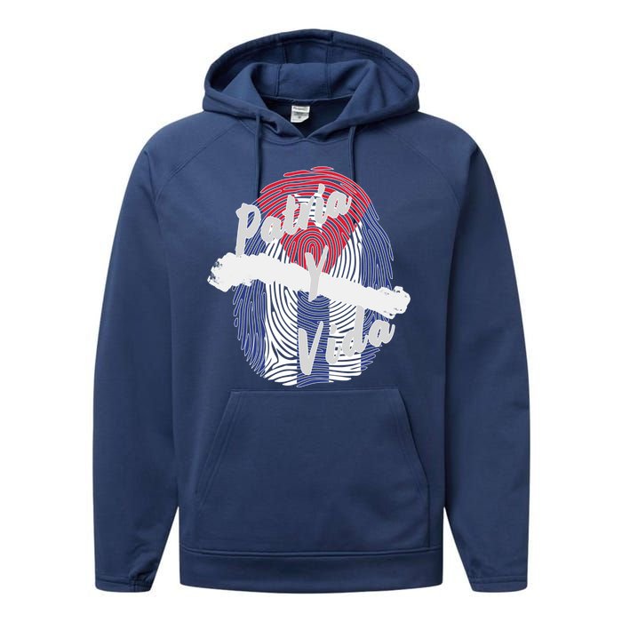 Patria Y Vida Cuba Cuban Freedom Movement Se Acabo Performance Fleece Hoodie