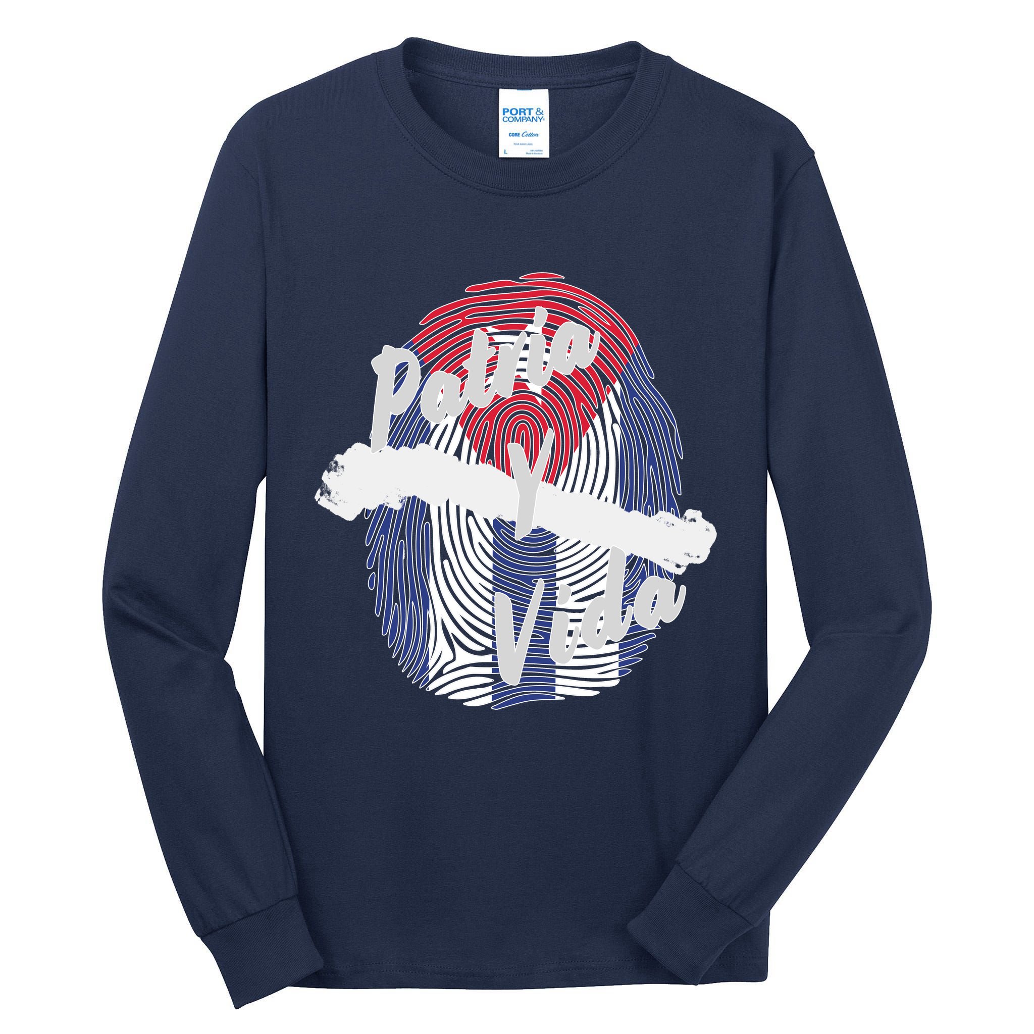 Patria Y Vida Cuba Cuban Freedom Movement Se Acabo Tall Long Sleeve T-Shirt
