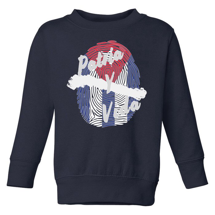 Patria Y Vida Cuba Cuban Freedom Movement Se Acabo Toddler Sweatshirt