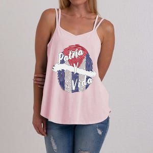 Patria Y Vida Cuba Cuban Freedom Movement Se Acabo Women's Strappy Tank