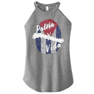 Patria Y Vida Cuba Cuban Freedom Movement Se Acabo Women’s Perfect Tri Rocker Tank