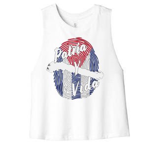 Patria Y Vida Cuba Cuban Freedom Movement Se Acabo Women's Racerback Cropped Tank