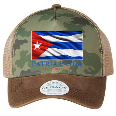 Patria Y Vida Viva Cuba Libre Legacy Tie Dye Trucker Hat