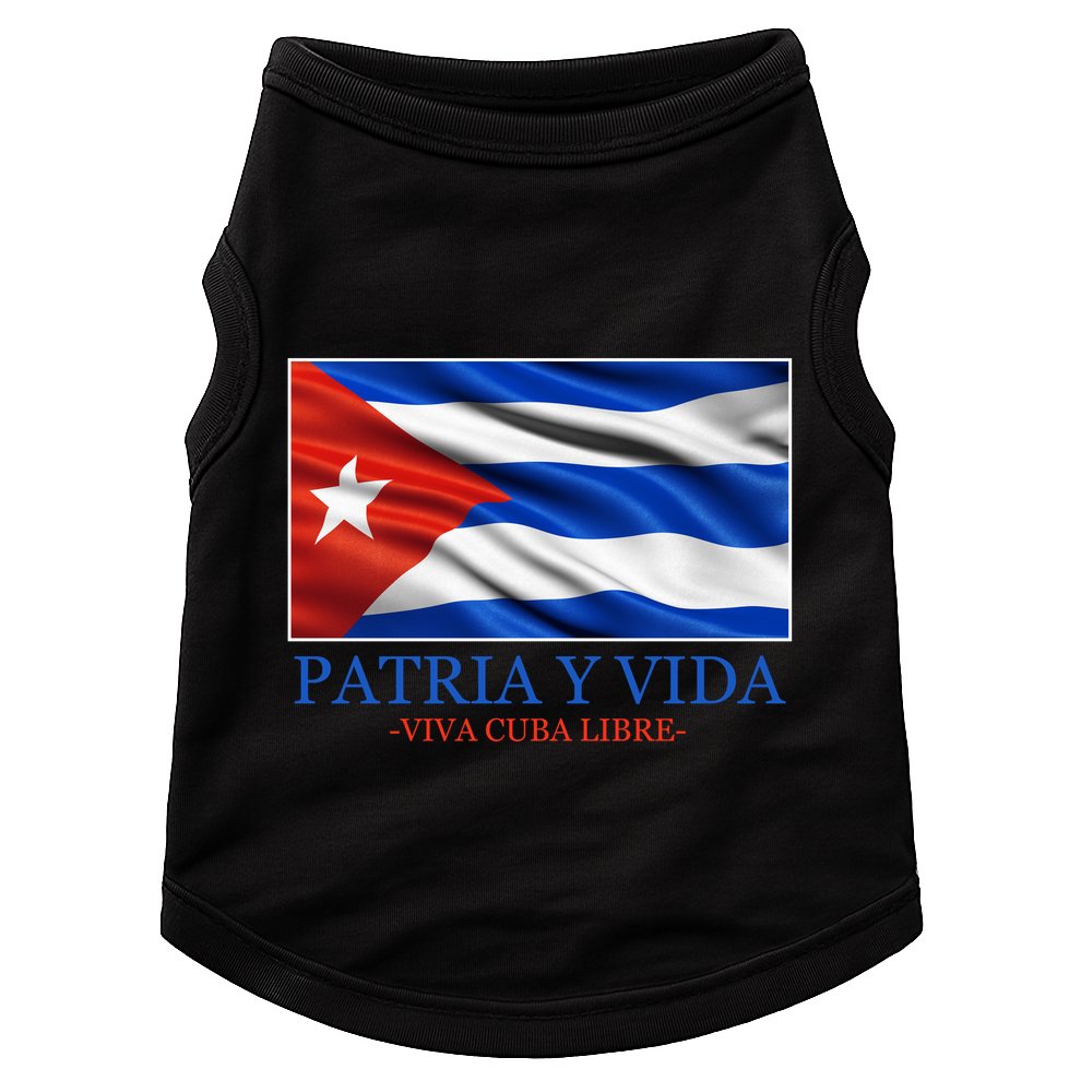 Patria Y Vida Viva Cuba Libre Doggie Tank
