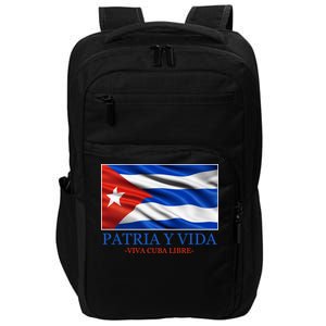 Patria Y Vida Viva Cuba Libre Impact Tech Backpack