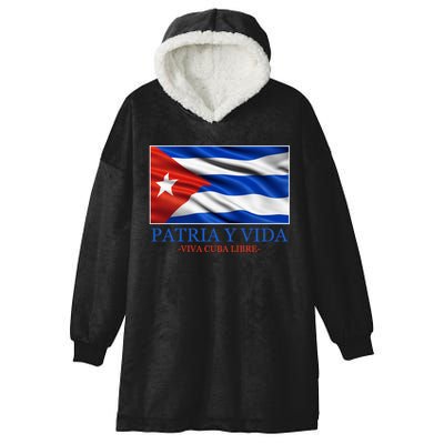 Patria Y Vida Viva Cuba Libre Hooded Wearable Blanket