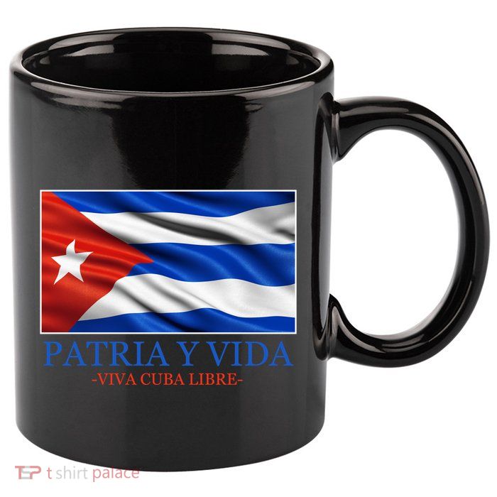 Patria Y Vida Viva Cuba Libre 11oz C Handle Ceramic Mug