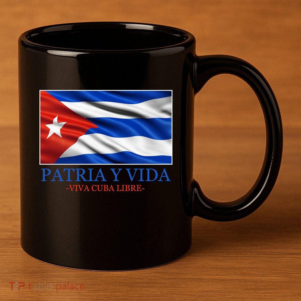 Patria Y Vida Viva Cuba Libre 11oz C Handle Ceramic Mug