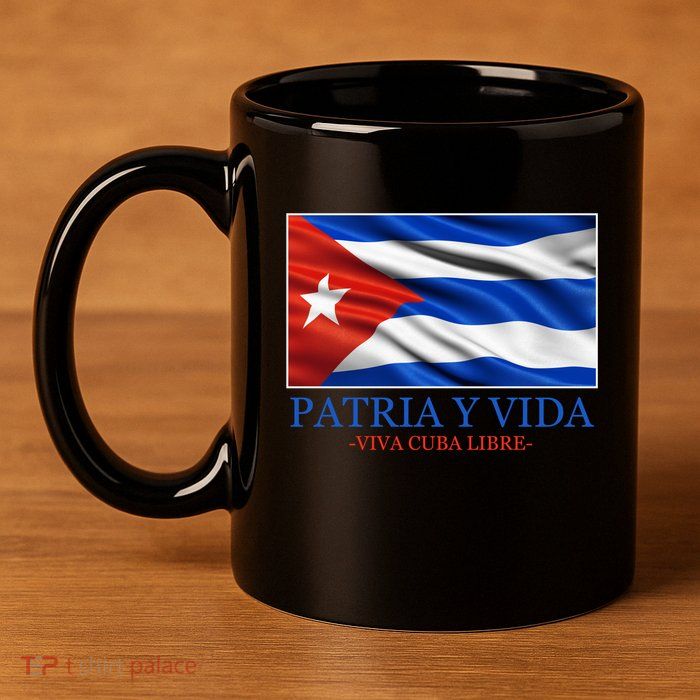 Patria Y Vida Viva Cuba Libre 11oz C Handle Ceramic Mug
