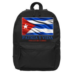 Patria Y Vida Viva Cuba Libre 16 in Basic Backpack