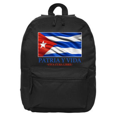 Patria Y Vida Viva Cuba Libre 16 in Basic Backpack