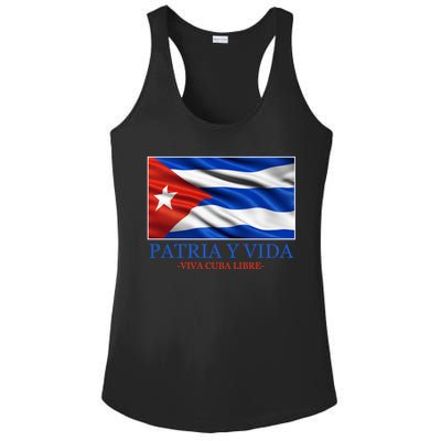 Patria Y Vida Viva Cuba Libre Ladies PosiCharge Competitor Racerback Tank