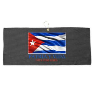 Patria Y Vida Viva Cuba Libre Large Microfiber Waffle Golf Towel