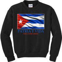 Patria Y Vida Viva Cuba Libre Kids Sweatshirt