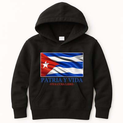 Patria Y Vida Viva Cuba Libre Kids Hoodie