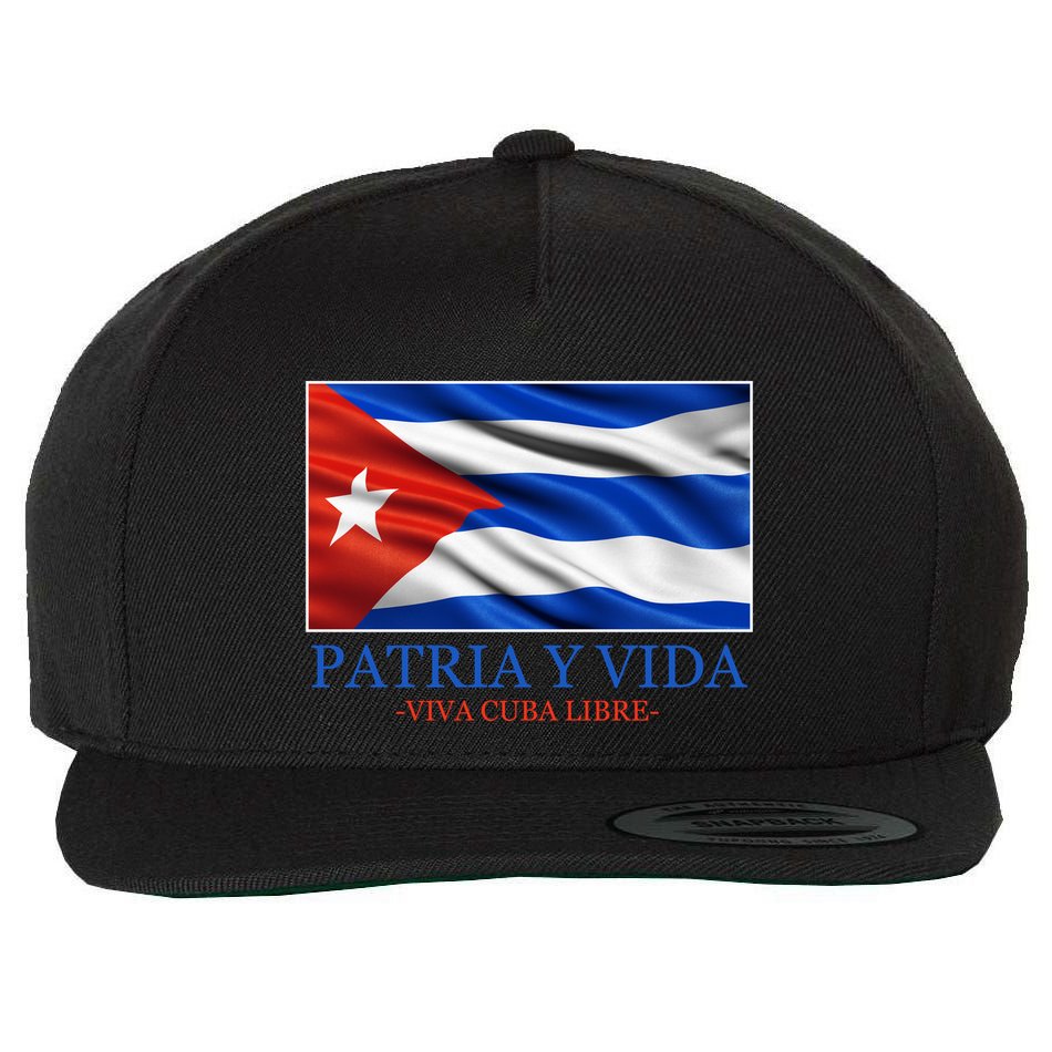 Patria Y Vida Viva Cuba Libre Wool Snapback Cap