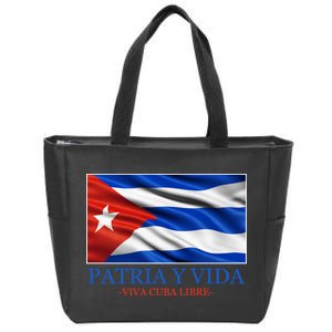 Patria Y Vida Viva Cuba Libre Zip Tote Bag