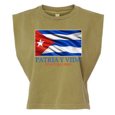 Patria Y Vida Viva Cuba Libre Garment-Dyed Women's Muscle Tee