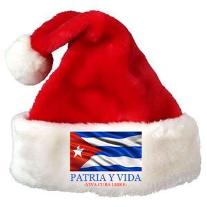 Patria Y Vida Viva Cuba Libre Premium Christmas Santa Hat