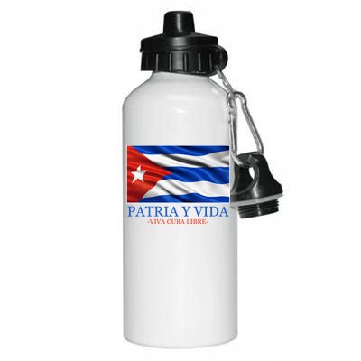 Patria Y Vida Viva Cuba Libre Aluminum Water Bottle