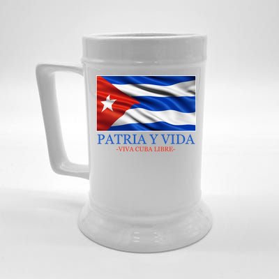 Patria Y Vida Viva Cuba Libre Beer Stein