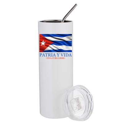 Patria Y Vida Viva Cuba Libre Stainless Steel Tumbler