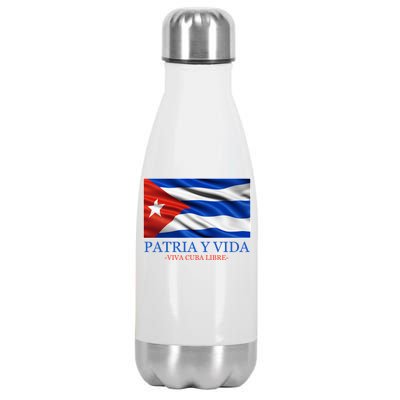 Patria Y Vida Viva Cuba Libre Stainless Steel Insulated Water Bottle