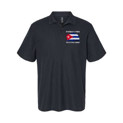 Patria Y Vida Viva Cuba Libre Distressed Cuban Flag Polo