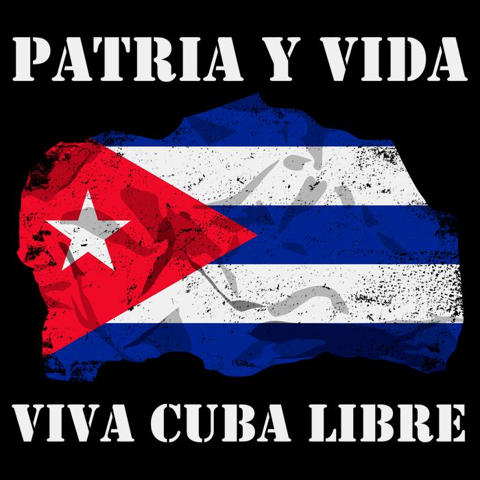 Patria Y Vida Viva Cuba Libre Distressed Cuban Flag 16 in Basic Backpack
