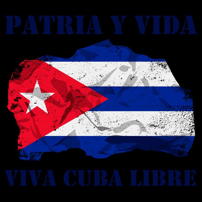 Patria Y Vida Viva Cuba Libre Distressed Cuban Flag 16oz Travel Tumbler