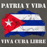 Patria Y Vida Viva Cuba Libre Distressed Cuban Flag Cotton Canvas Backpack