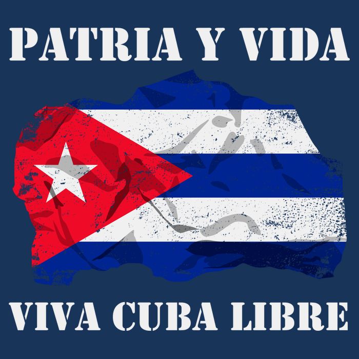 Patria Y Vida Viva Cuba Libre Distressed Cuban Flag Infant Baby Jersey Bodysuit