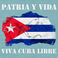Patria Y Vida Viva Cuba Libre Distressed Cuban Flag Sueded Cloud Jersey T-Shirt