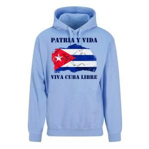 Patria Y Vida Viva Cuba Libre Distressed Cuban Flag Unisex Surf Hoodie