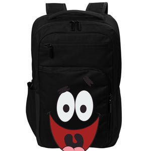 Patrick Cartoon Smile Face Impact Tech Backpack