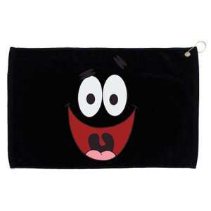 Patrick Cartoon Smile Face Grommeted Golf Towel