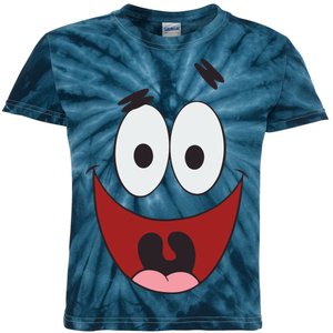 Patrick Cartoon Smile Face Kids Tie-Dye T-Shirt