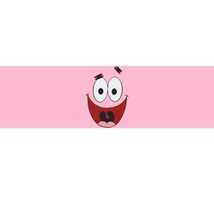 Patrick Cartoon Smile Face Bumper Sticker