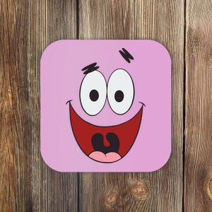 Patrick Cartoon Smile Face Coaster