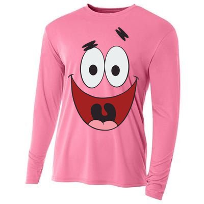 Patrick Cartoon Smile Face Cooling Performance Long Sleeve Crew