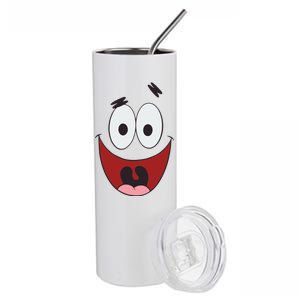 Patrick Cartoon Smile Face Stainless Steel Tumbler