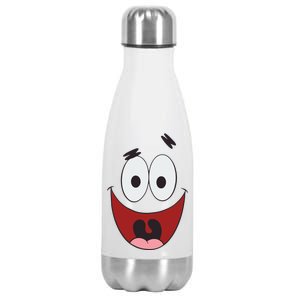 Patrick Cartoon Smile Face Stainless Steel Insulated Water Bottle