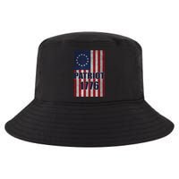 Patriot Betsy Ross Flag 1776 Cool Comfort Performance Bucket Hat