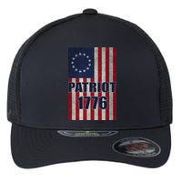 Patriot Betsy Ross Flag 1776 Flexfit Unipanel Trucker Cap