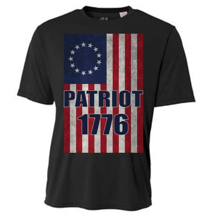 Patriot Betsy Ross Flag 1776 Cooling Performance Crew T-Shirt