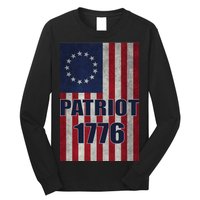 Patriot Betsy Ross Flag 1776 Long Sleeve Shirt