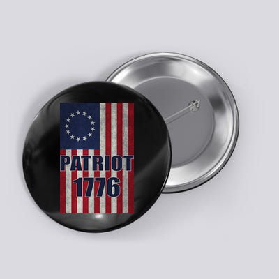 Patriot Betsy Ross Flag 1776 Button