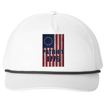 Patriot Betsy Ross Flag 1776 Snapback Five-Panel Rope Hat