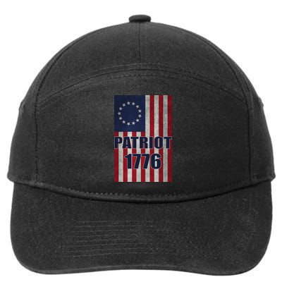 Patriot Betsy Ross Flag 1776 7-Panel Snapback Hat